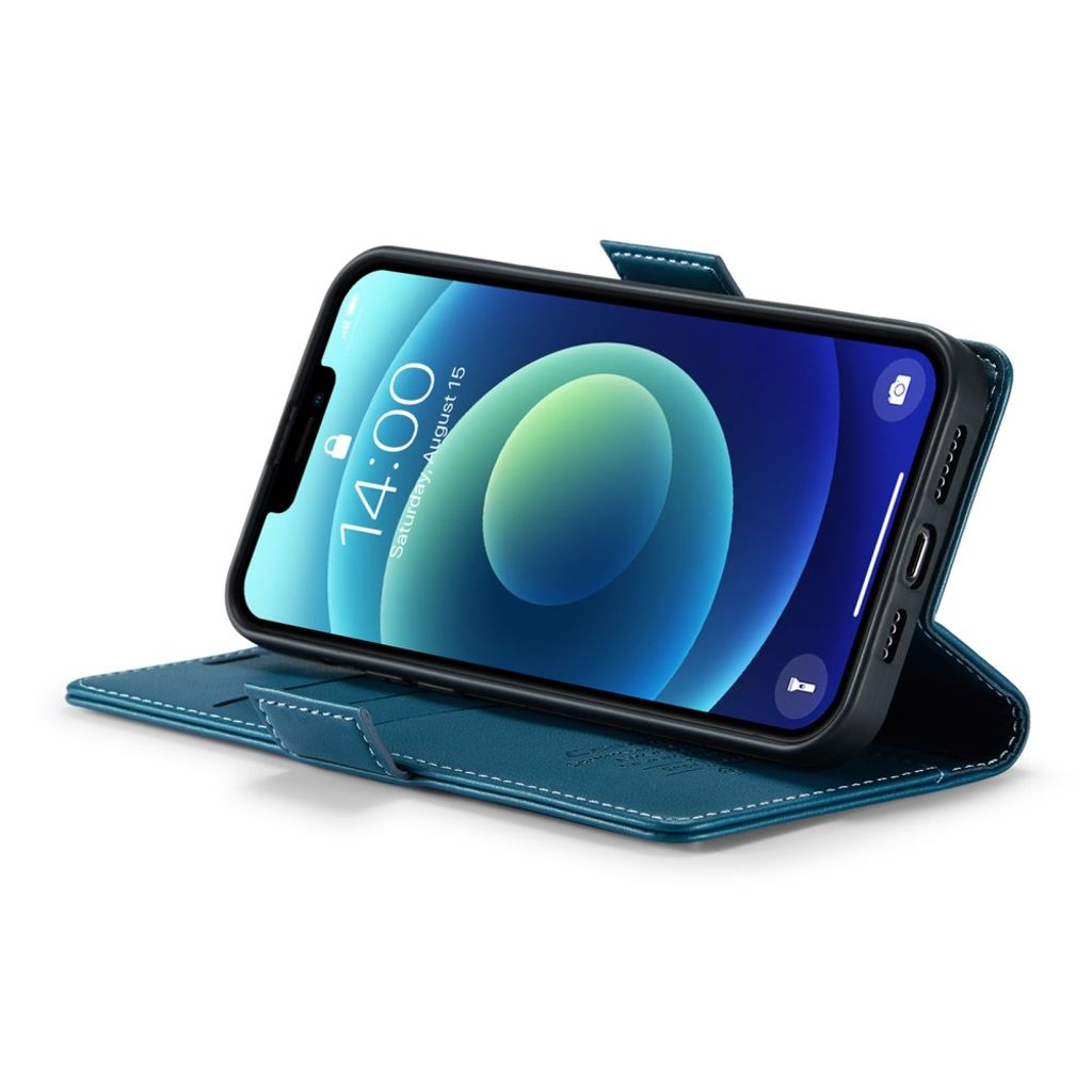 CASEME iPhone 12 / 12 Pro Etui med Kortplads - Blå