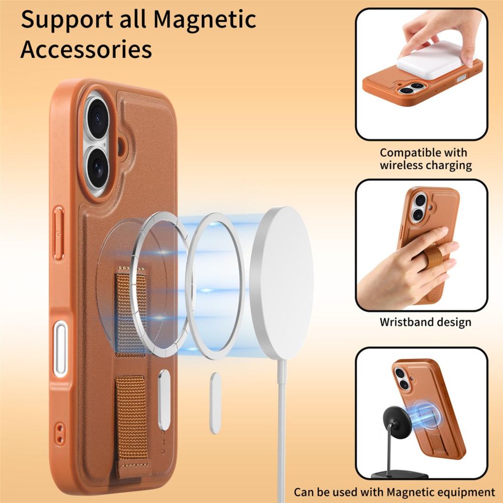 CASENEO iPhone 16 Plus Case with MagSafe - Brown