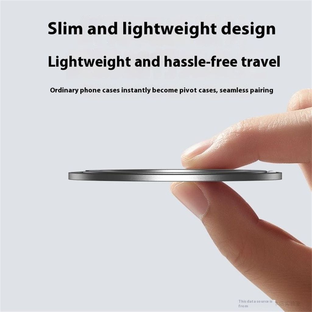 Q5 magnetisk ringholder med 360° rotation – sort