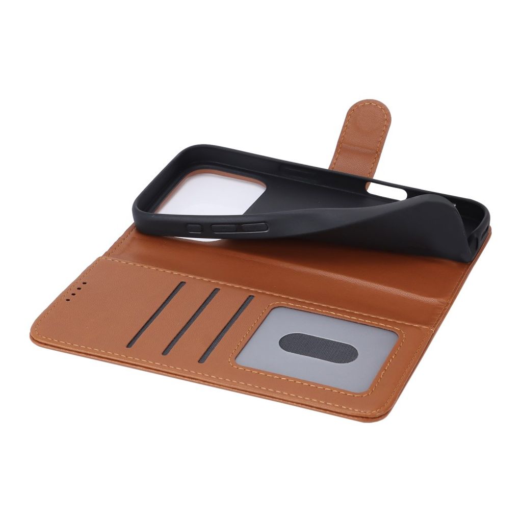 iPhone 17 Pro Etui med Stativ - Lysebrun