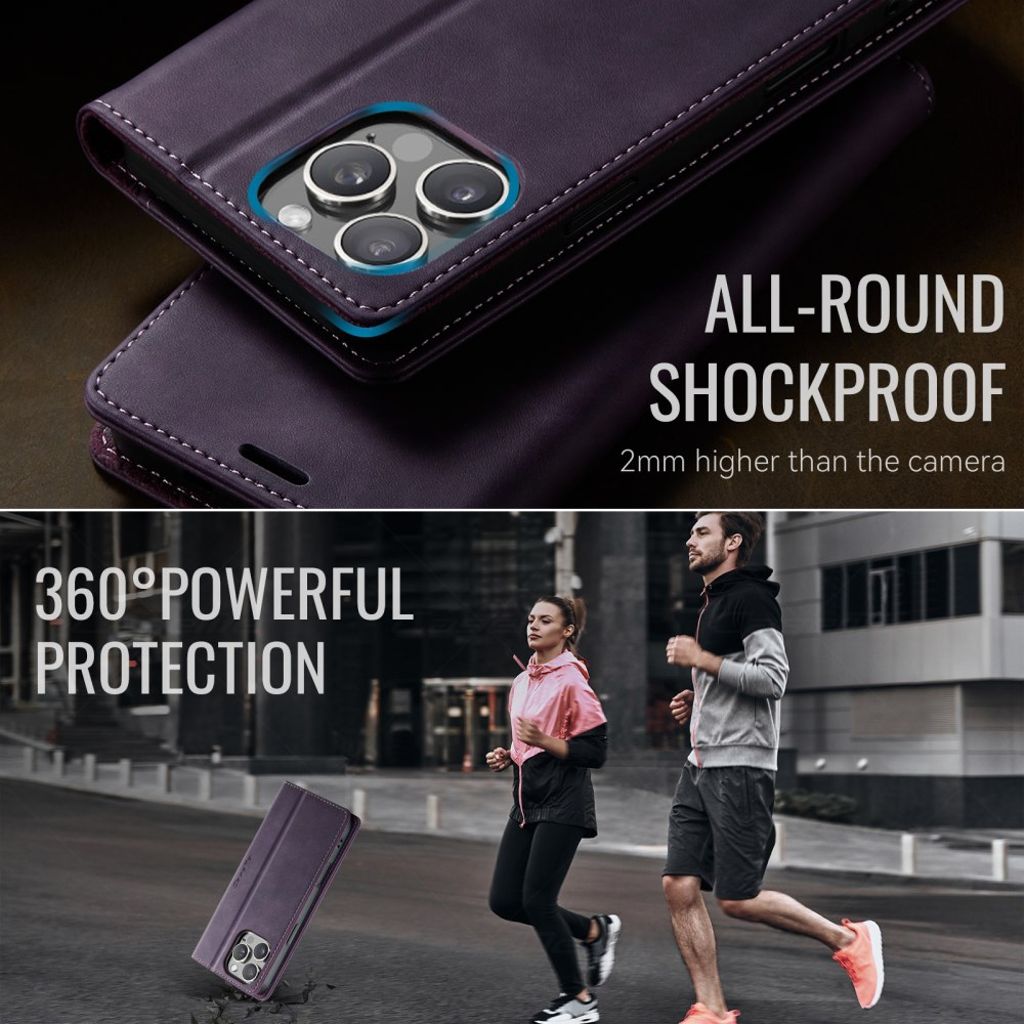 CASEME iPhone 16 Pro Etui med Stativ - Lilla