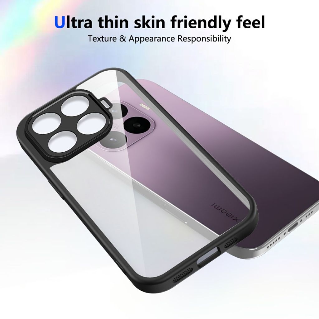 Xiaomi 17T Läpinäkyvällä takaosalla varustettu kuori - Musta