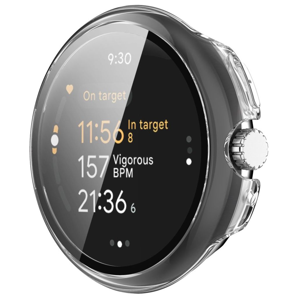 Google Pixel Watch 3 45 mmKuori, Näytönsuoja - läpinäkyvä