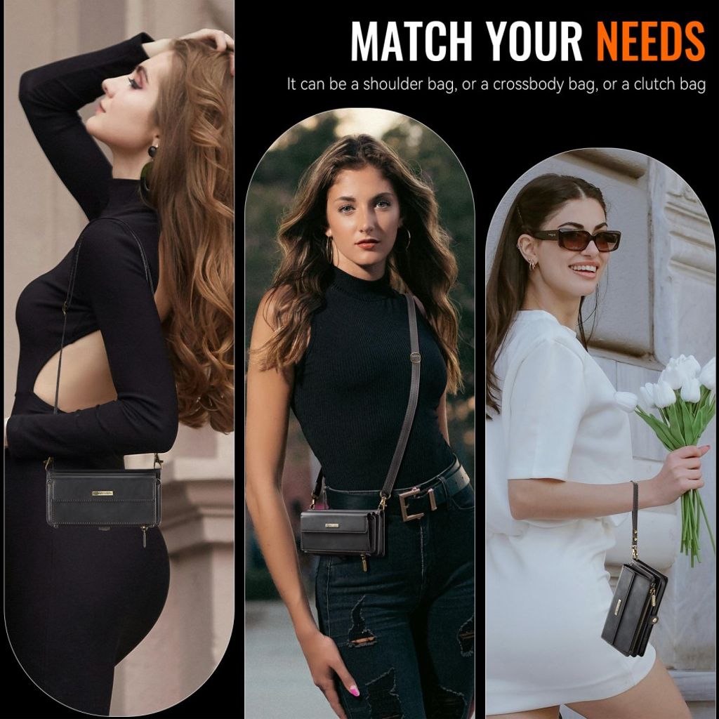 CASEME iPhone 6 Plus / 7 Plus / 8 Plus Kotelo - Musta