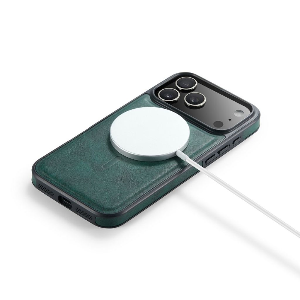MAGKING K1 iPhone 18 Pro / 17 Pro MagSafe Skal i PU-läder - Grön