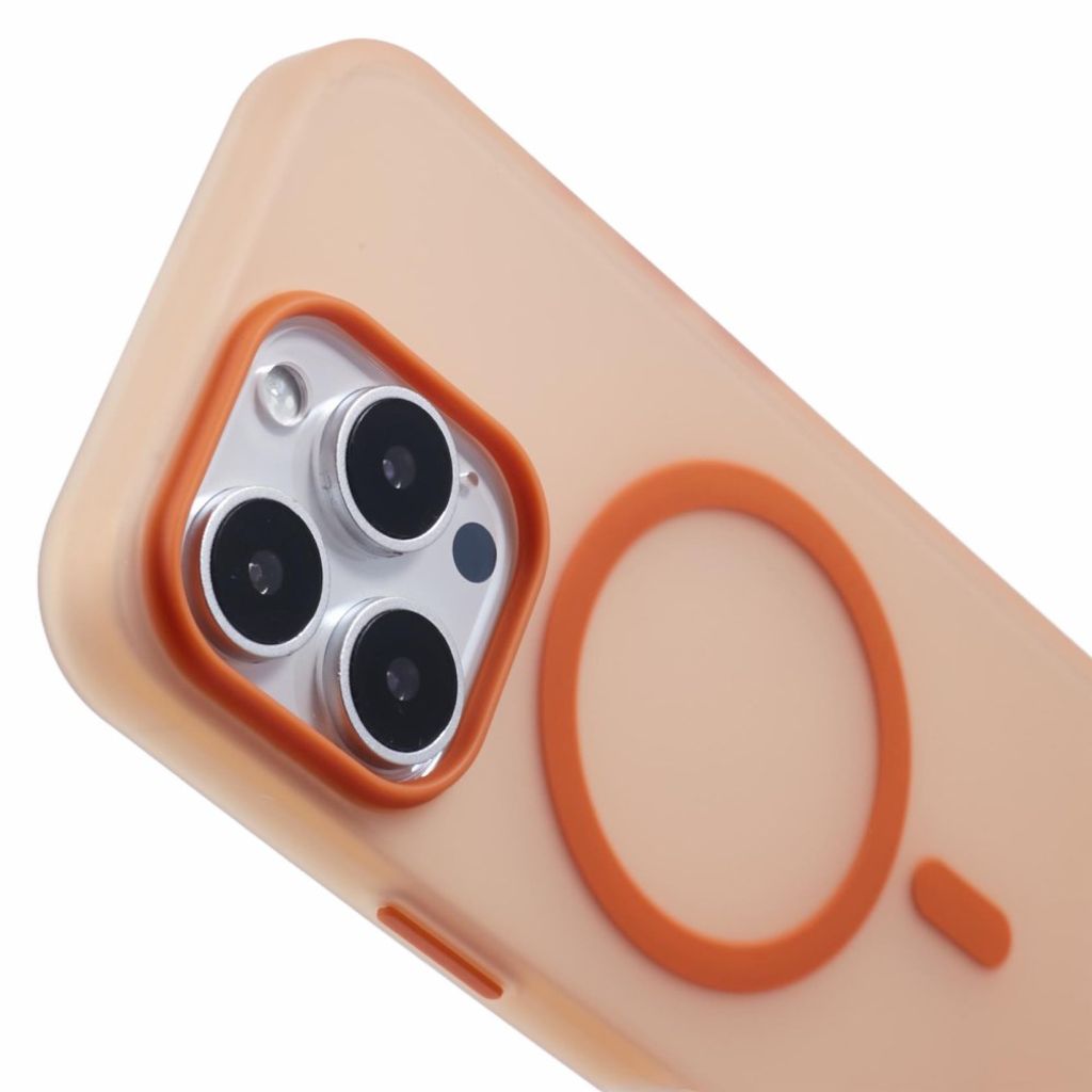 iPhone 13 Pro Max MagSafe-yhteensopiva TPU-kuori - Oranssi