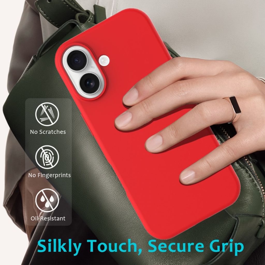 iPhone 17 Silicone Phone Case - Red