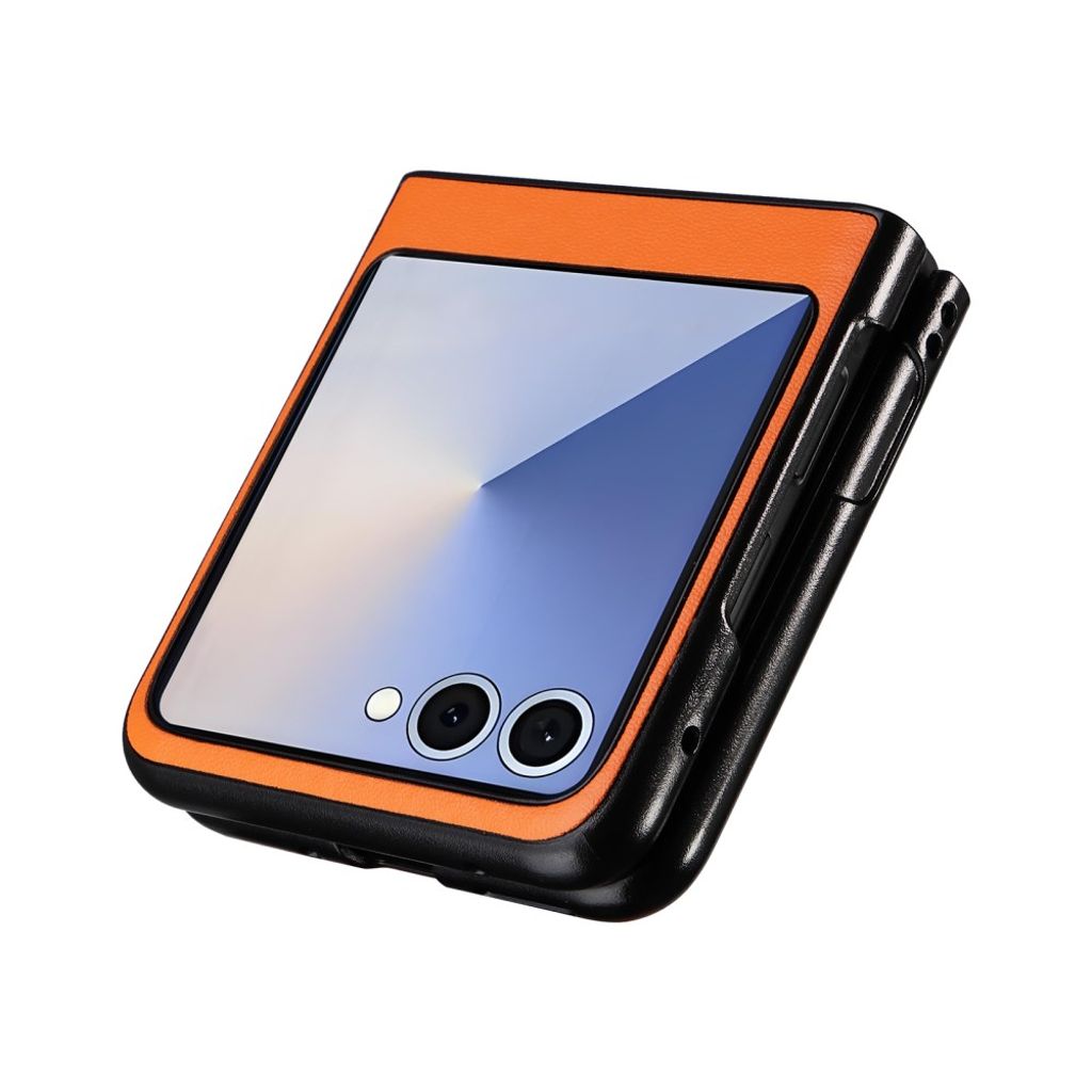 Samsung Galaxy Z Flip7 5G cover i PU-læder - Orange
