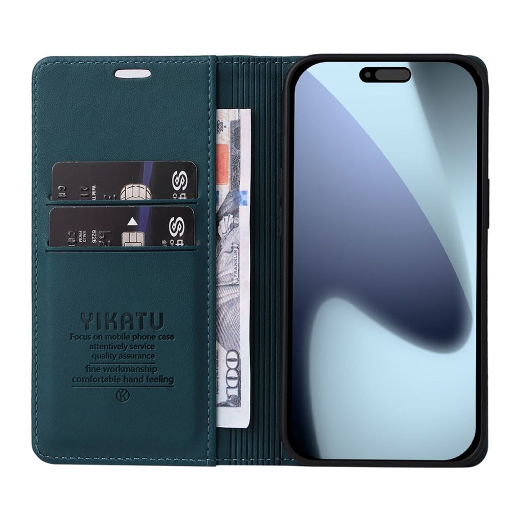 YIKATU iPhone 17 Pro Wallet cover - Green