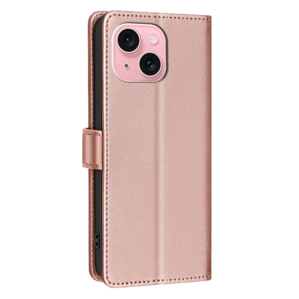 BINFEN COLOR iPhone 13/14 RFID-estävä Lompakkokotelo – Ruusu kultaa