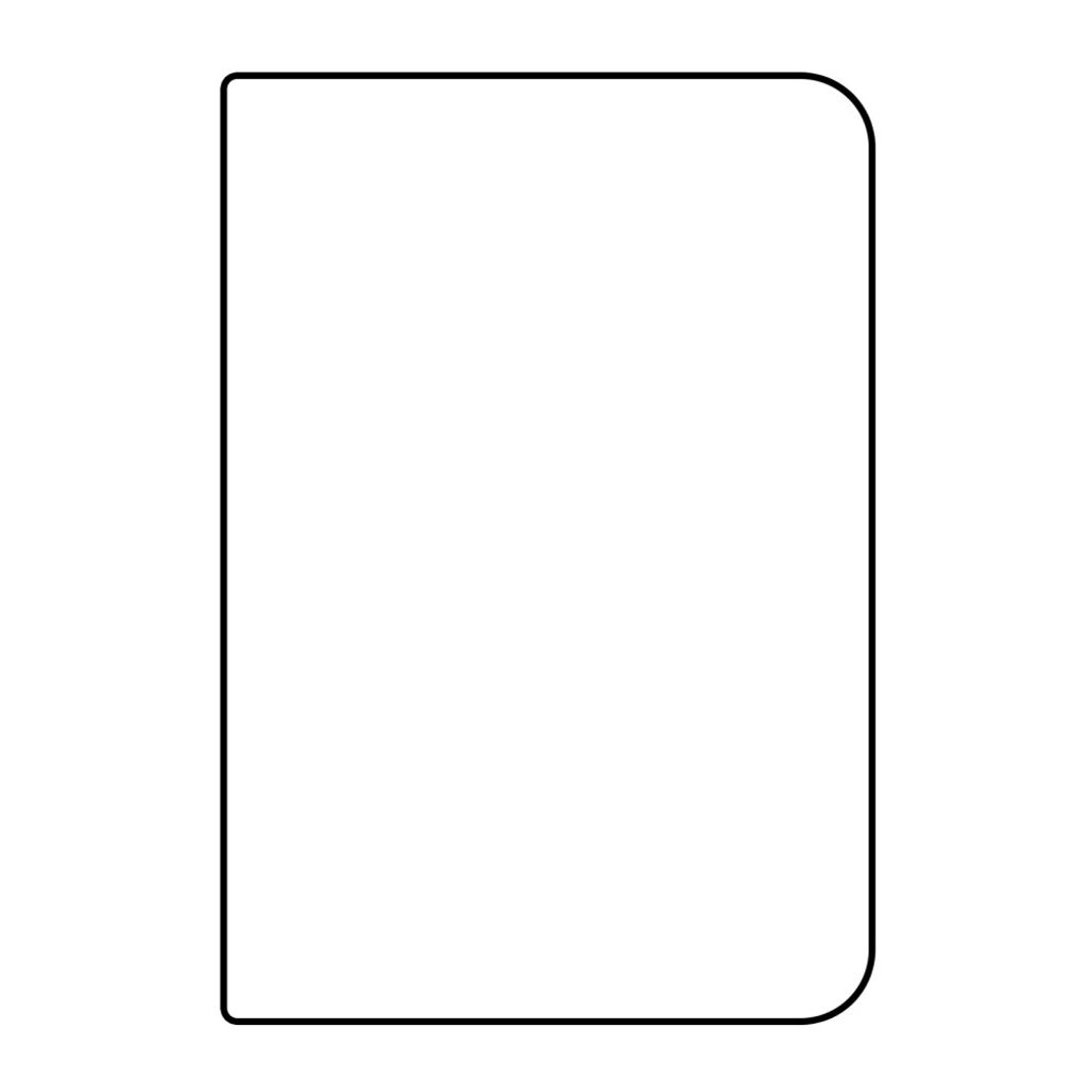 Heldekkende skjermbeskytter i herdet glass til iPhone Fold - svart
