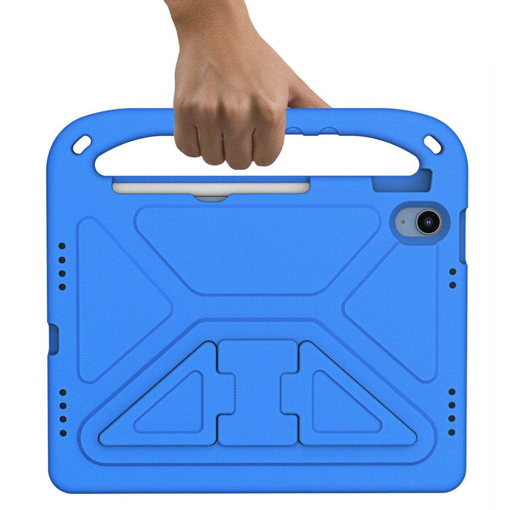 iPad A16 11" 2025/10.9" 2024 EVA-cover med standfunktion og bærehåndtag - Blå