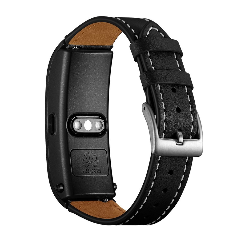 Garmin Vivoactive 4S/3S/Huawei TalkBand B5 ja muiden kellojen ranneke aitoa nahkaa – musta