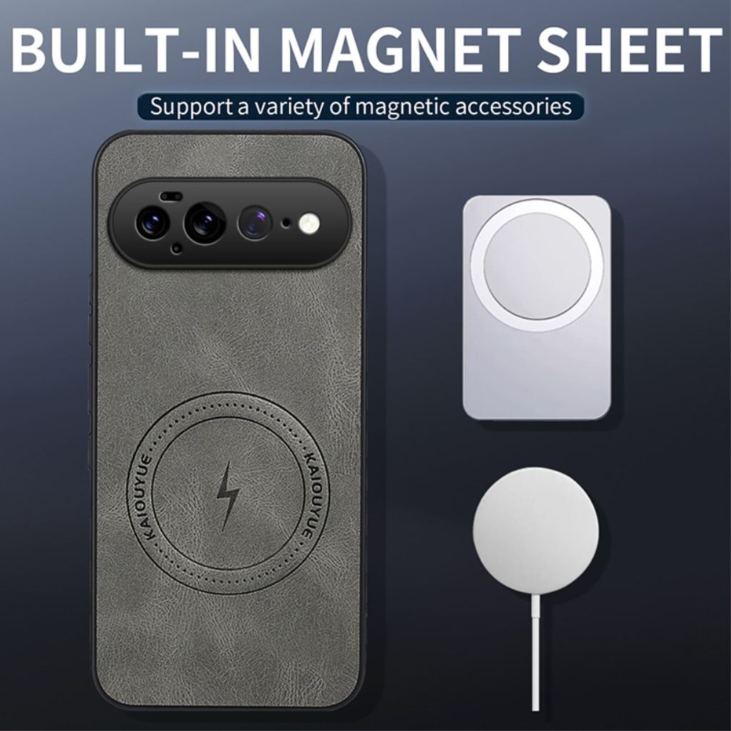 Google Pixel 11 Pro XL MagSafe Skal i PU-läder - Brun