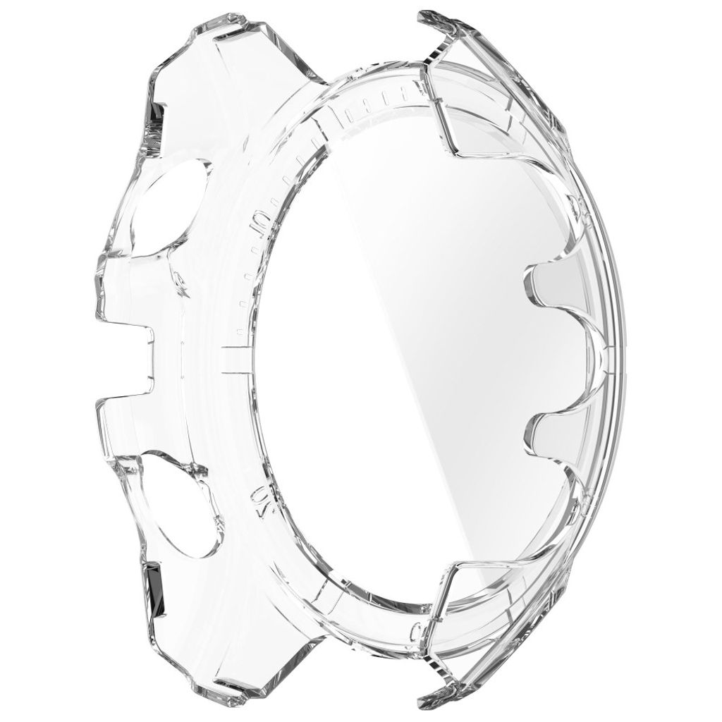 Garmin Fenix 8 47mm Case with Tempered Glass Screen Protector – Transparent