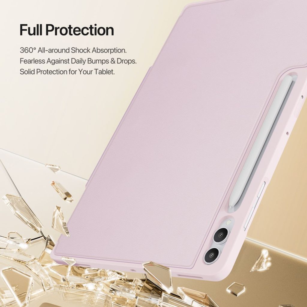 DUX DUCIS Samsung Galaxy Tab S12 Ultra/S11 Ultra etc Kotelo taittuvalla jalustalla - Vaaleanpunainen