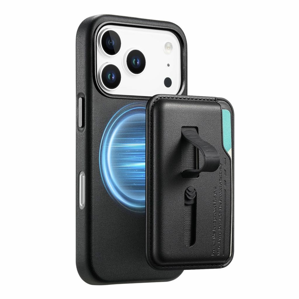 iPhone 17 Pro Max MagSafe lommebokdeksel med kortholder – svart