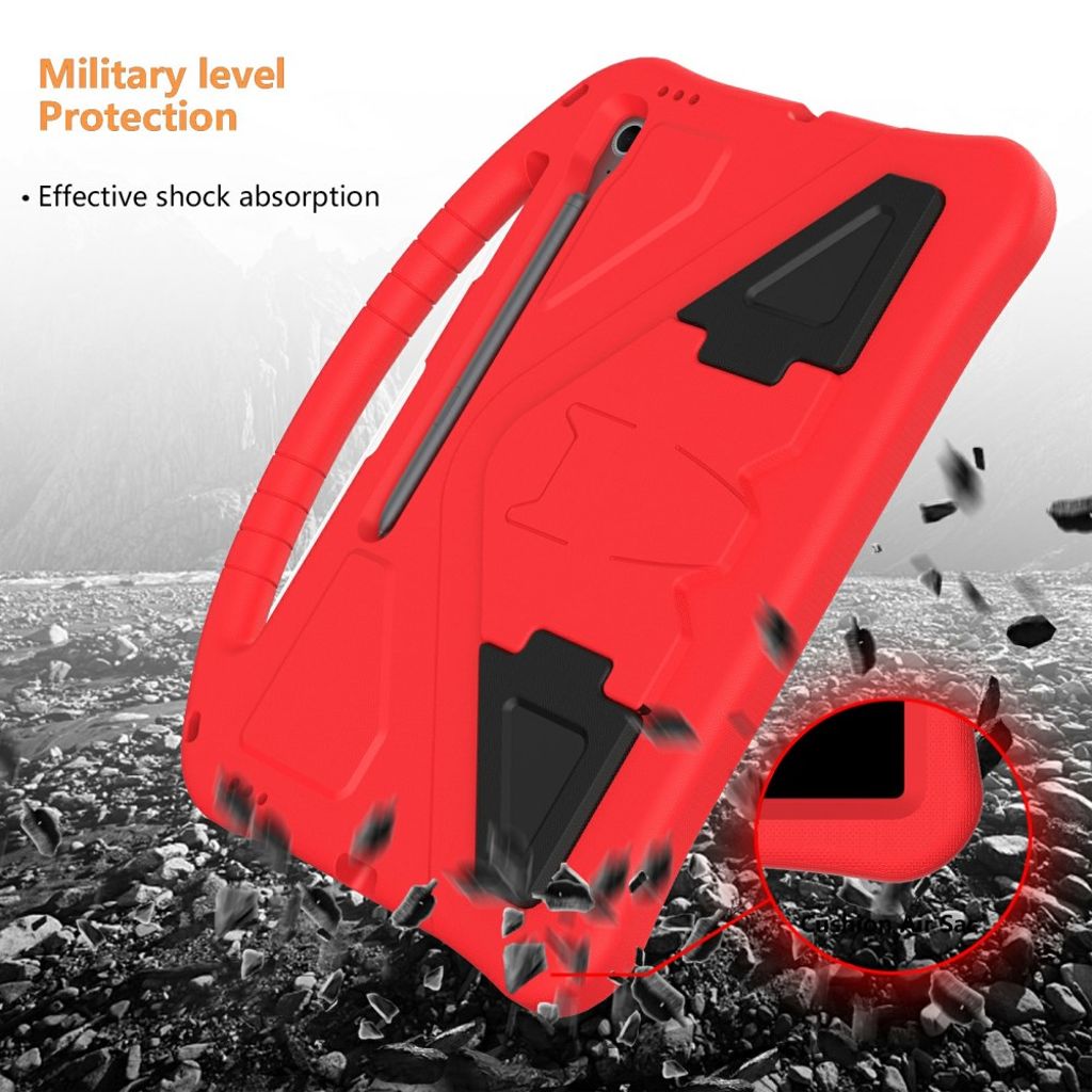 Samsung Galaxy Tab S10 FE Plus Case with Handle stand - Red