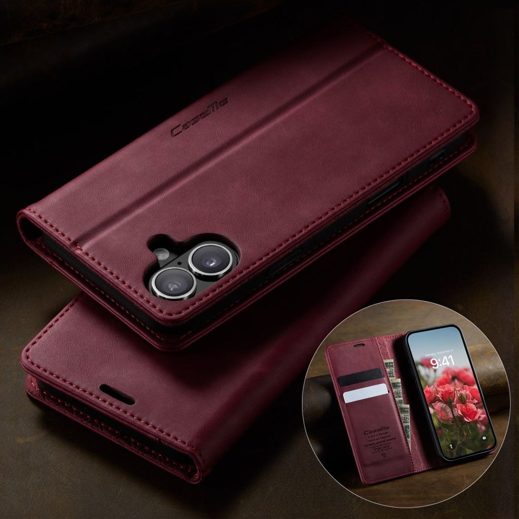 CASEME iPhone 16 Plus Cover with Stand - Red