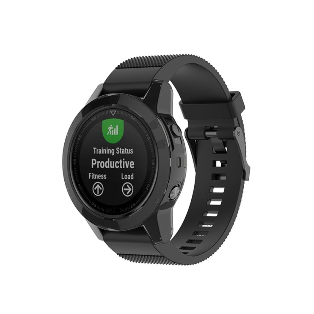 Garmin Fenix 5/5 Plus Case in TPU - Transparent Black