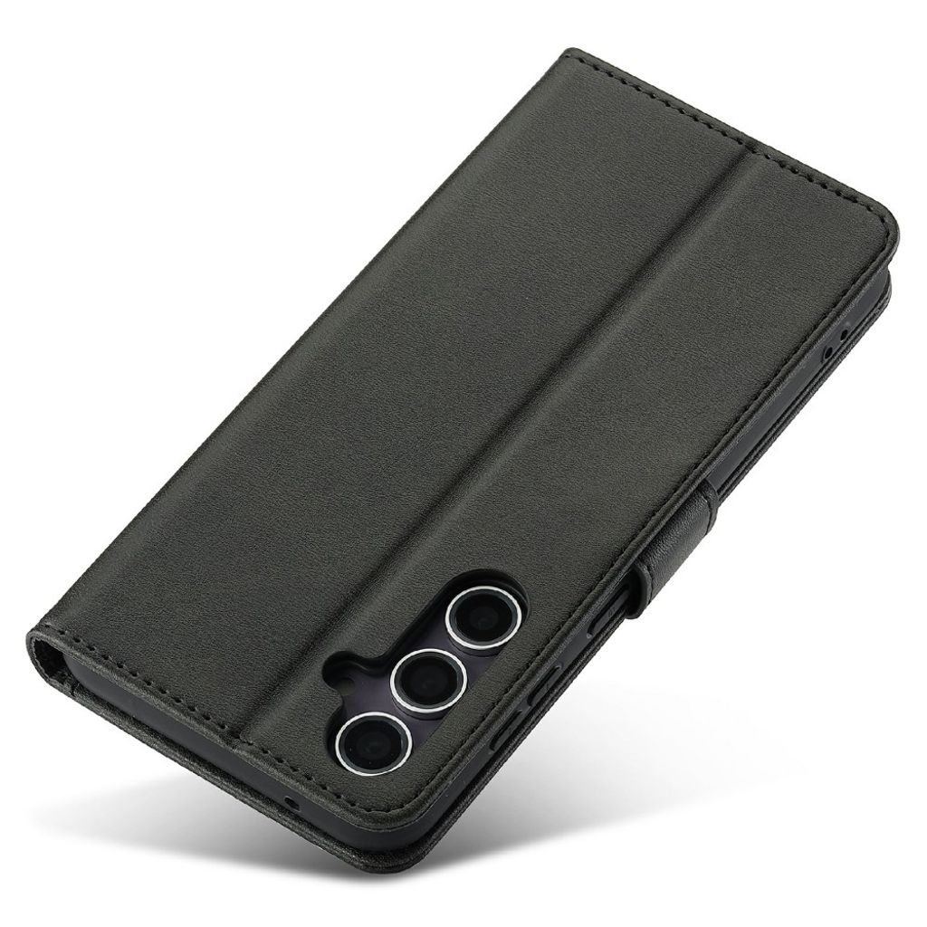 LC.IMEEKE Samsung Galaxy S25 Lommeboketui PU-lær Stativ - Svart