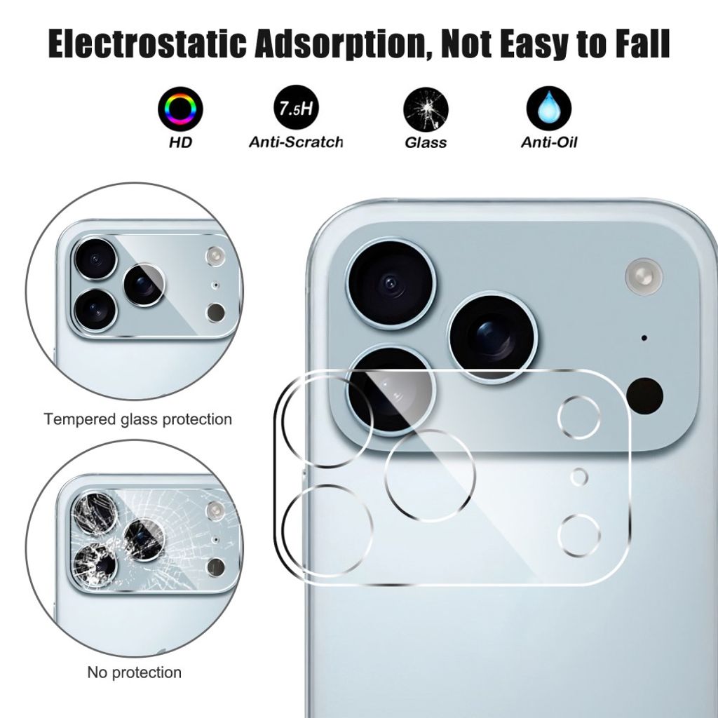 iPhone 17 Pro Max Lens Protector in tempered glass