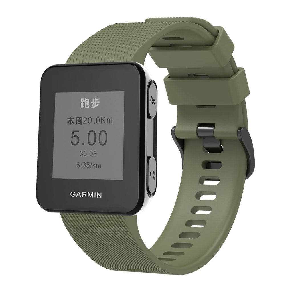Garmin Forerunner 35 / 30 Klokkereim med svart spenne - Grønn