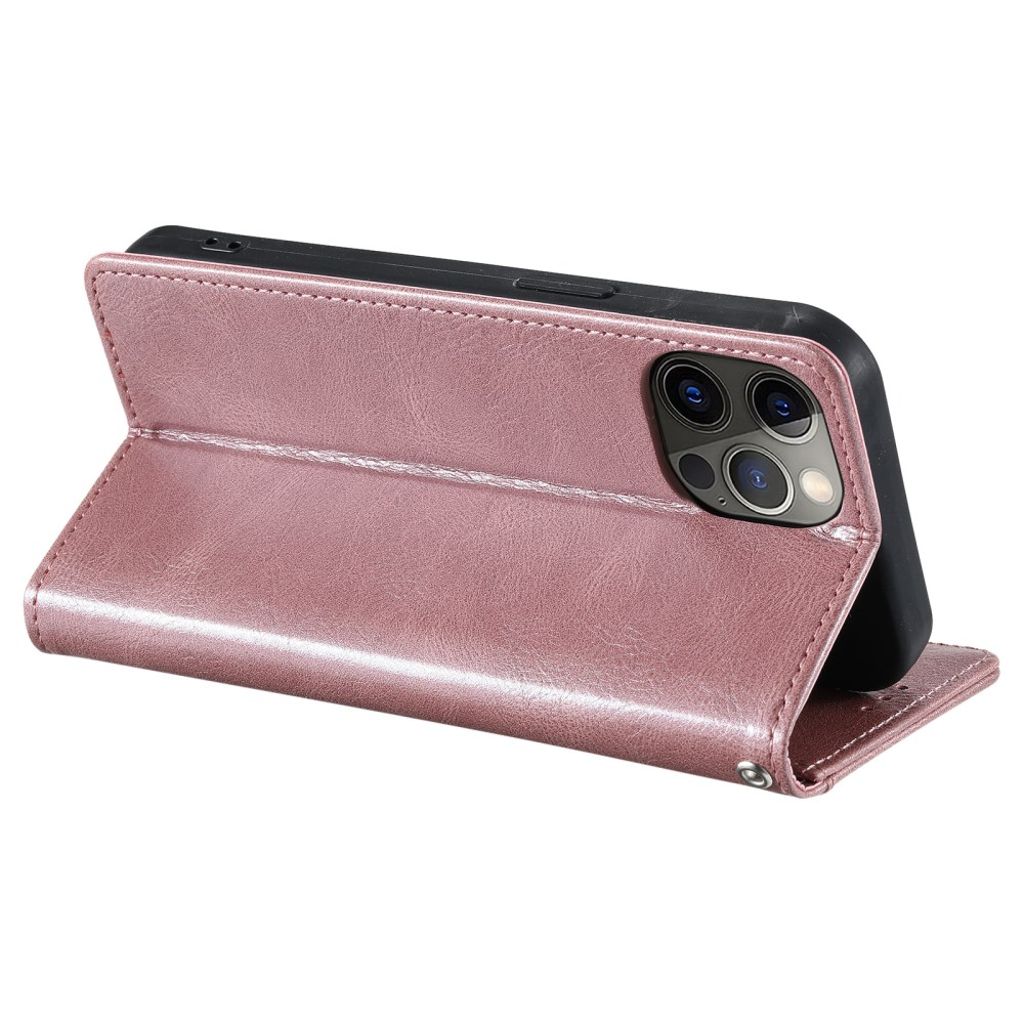 iPhone 12 Pro Max Etui med Kortplads - Rose guld
