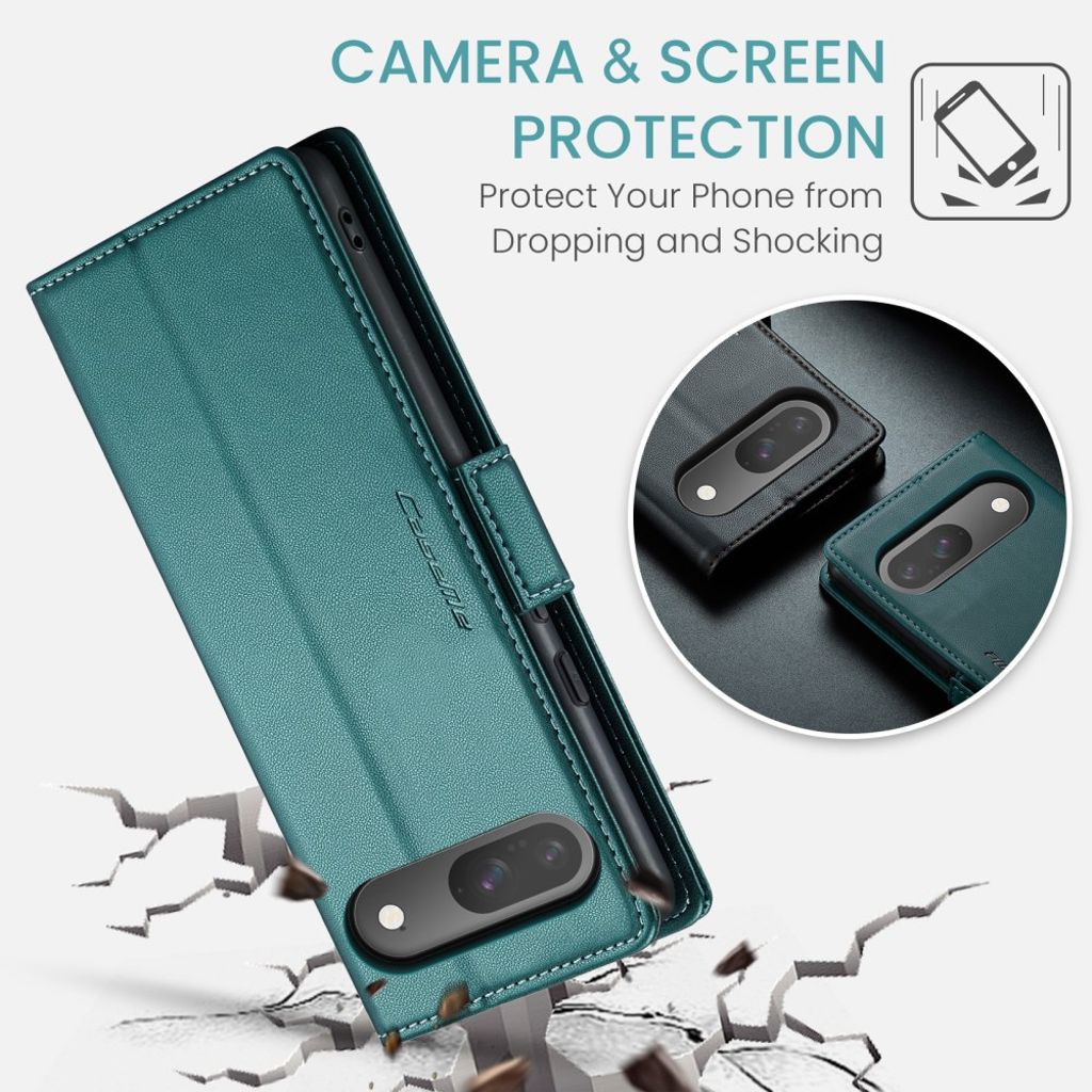 CASEME Google Pixel 10 Pro / 10 / 9 Pro / 9 Kotelo Korttipaikka - Vihreä