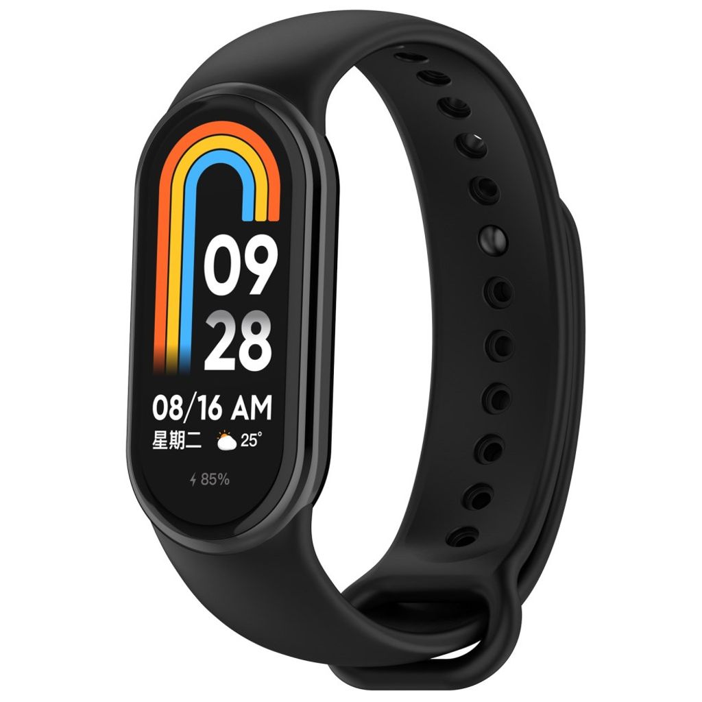 Xiaomi Smart Band 9 NFC/9/8 NFC/8 Silikone Urrem - Sort