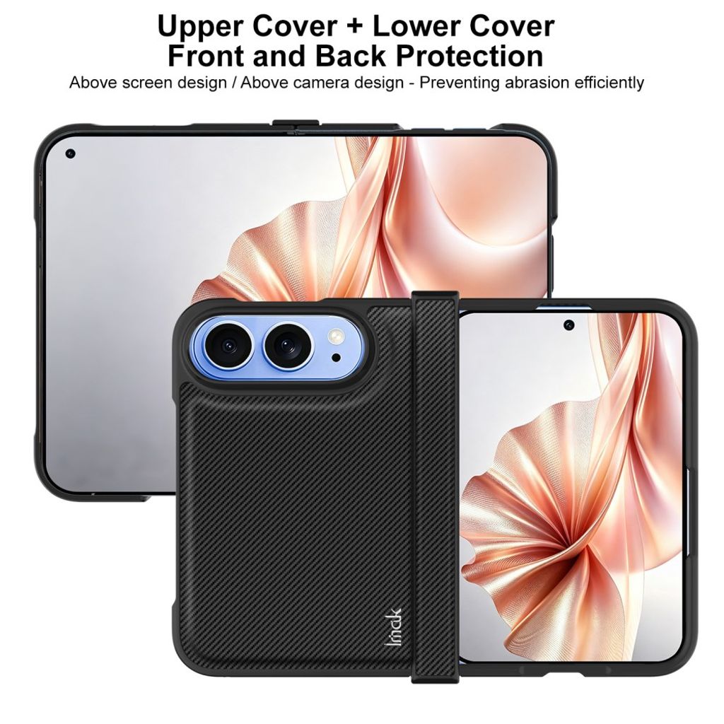 IMAK iPhone Duo Skal med kolfibertextur - Svart