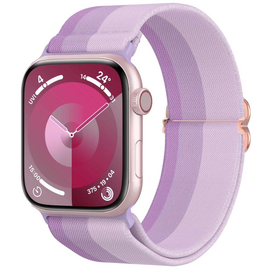 AHASTYLE WE26 Apple Watch 49 / 46 / 44 / 42mm Punottu nailoninen kellonranneke - Violetti