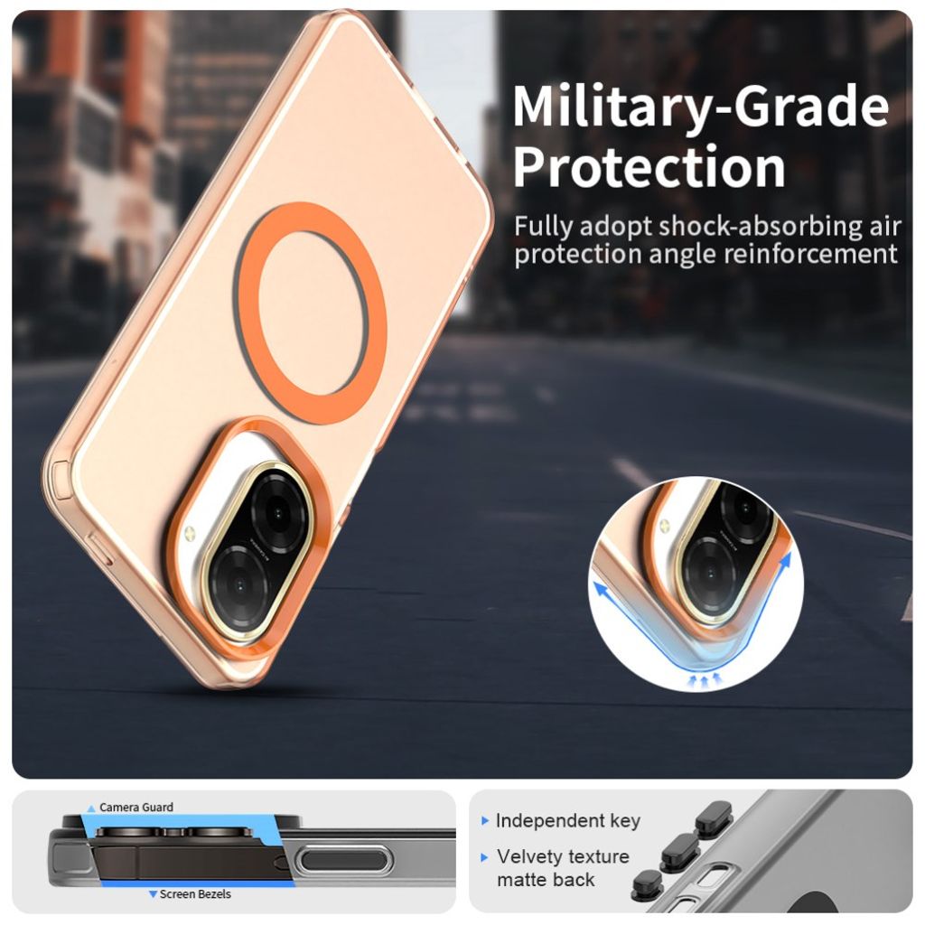 Xiaomi Redmi A5 4G Deksel MagSafe-kompatibel Hybrid - Oransje