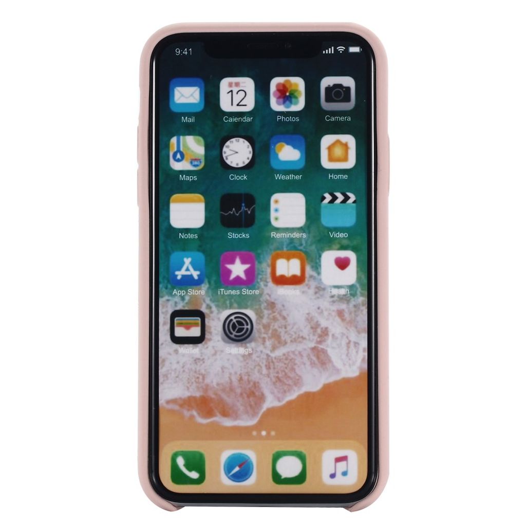 iPhone XS Max Liquid Silicone Cover – Lyserød
