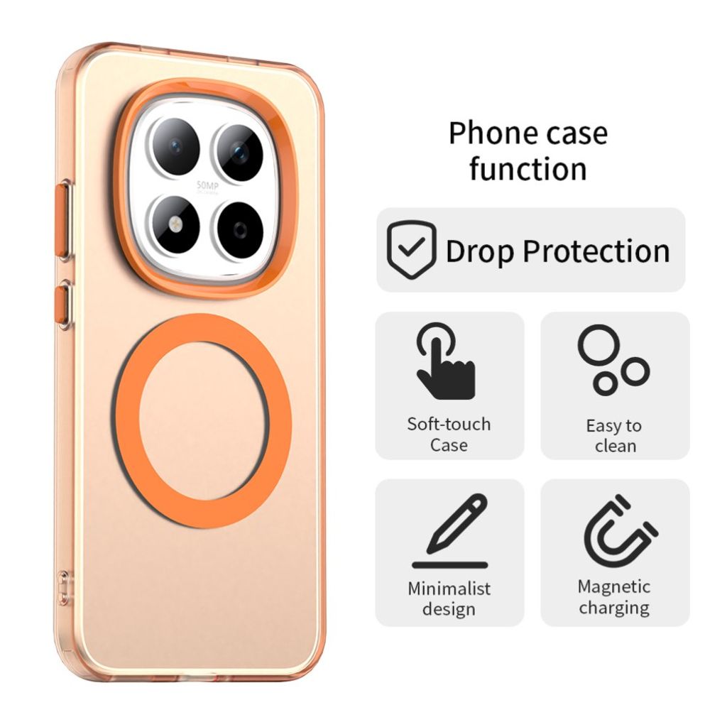 Xiaomi Redmi Note 15 Pro 5G MagSafe kompatibel cover - Orange
