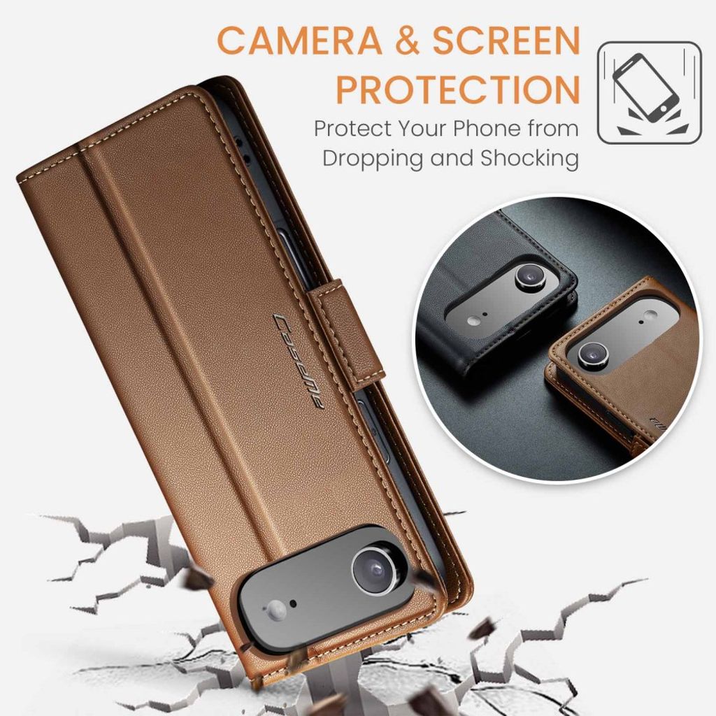 CASEME iPhone Air Etui med Kortplads - Brun