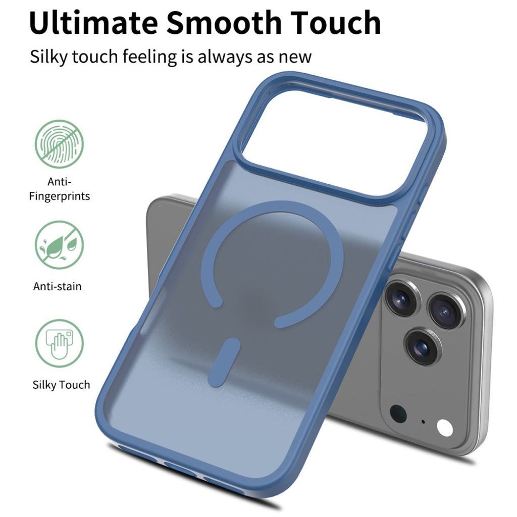 iPhone 18 Pro Max/17 Pro Max MagSafe TPU-deksel – blått