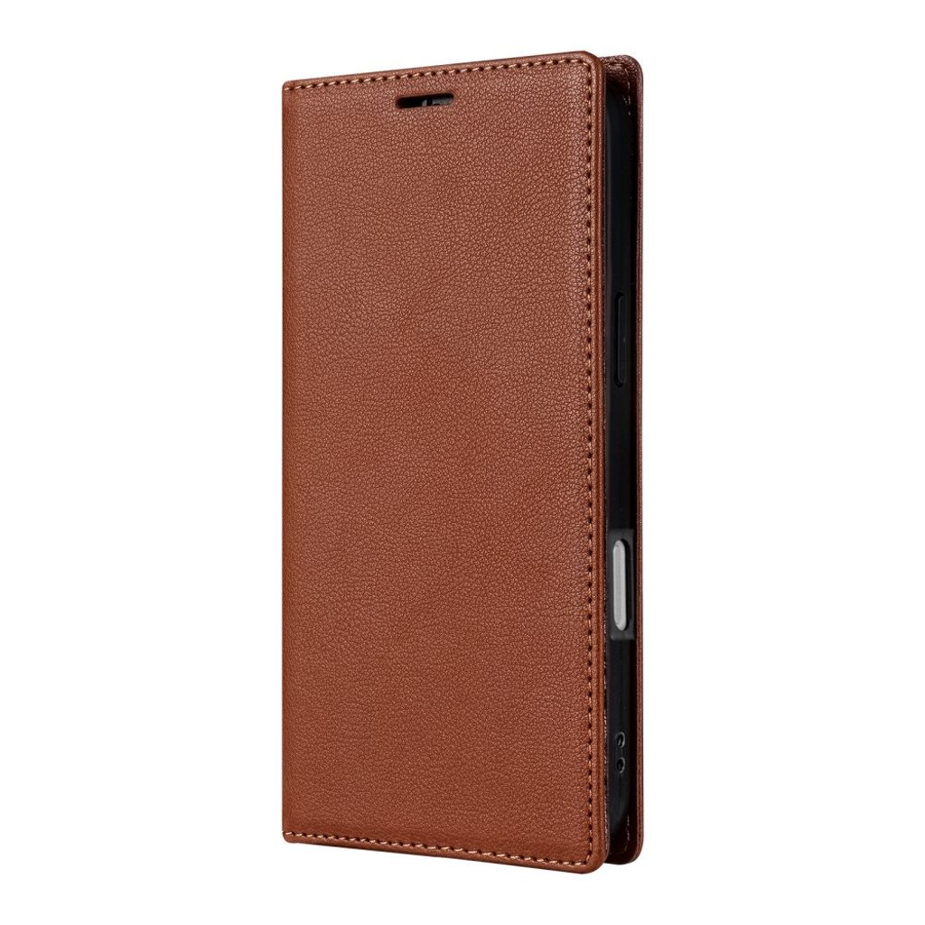 iPhone 18 Pro/17 Pro Lommeboketui med stativ - Brun