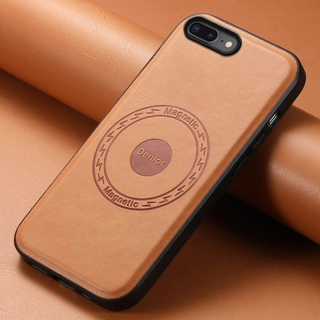 DENIOR iPhone 7 Plus / 8 Plus Kuori MagSafe - Vaaleanruskea