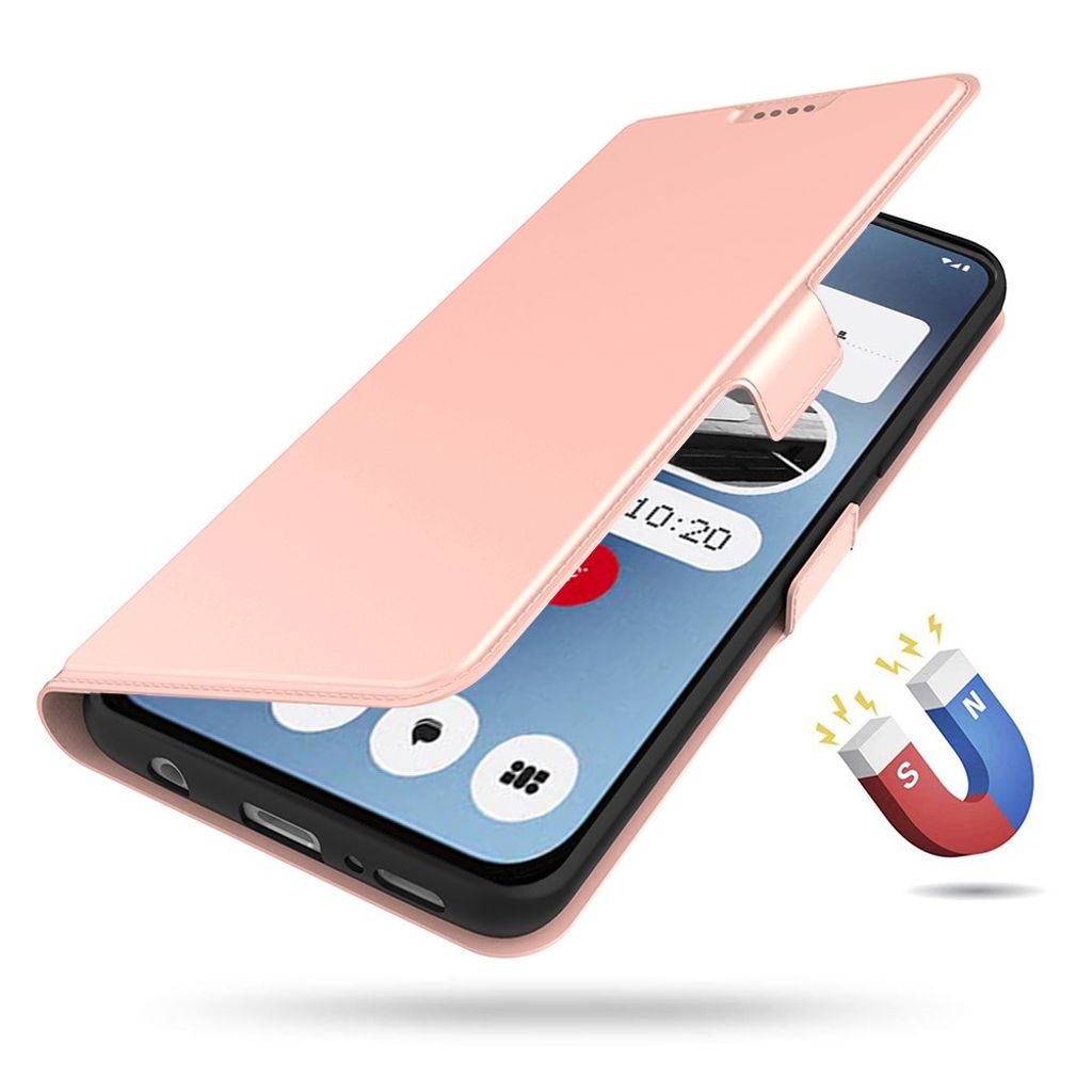 Nothing Phone (3) 5G Wallet Cover Card Holder Stand - Rose Gold