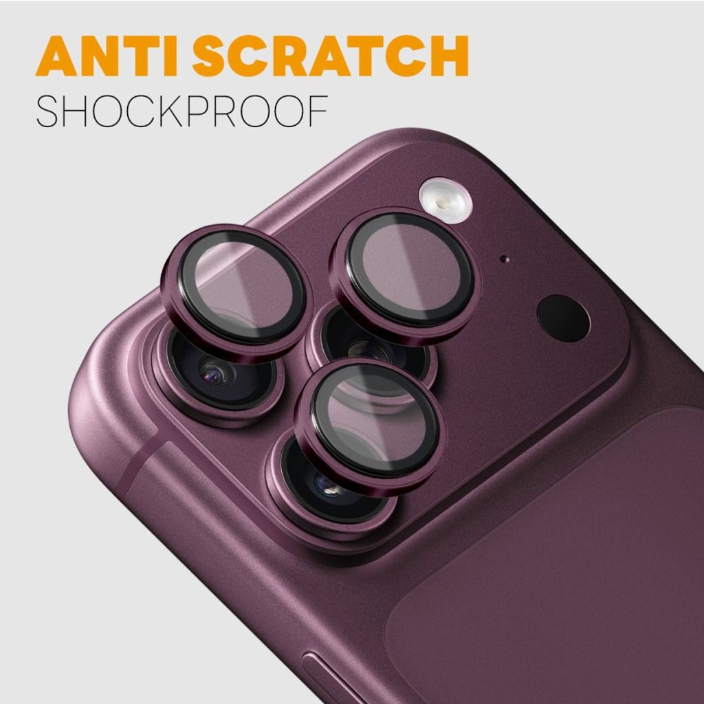 NORTHJO iPhone 18 Pro/18 Pro Max Kamera Linssinsuoja Karkaistu Lasi - Violetti