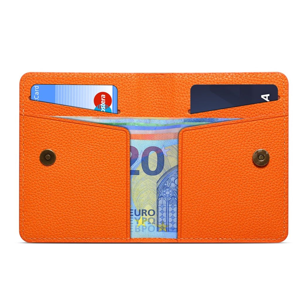 DENIOR MagSafe Wallet Magnetisk Kortholder for Mobiltelefon - Oransje