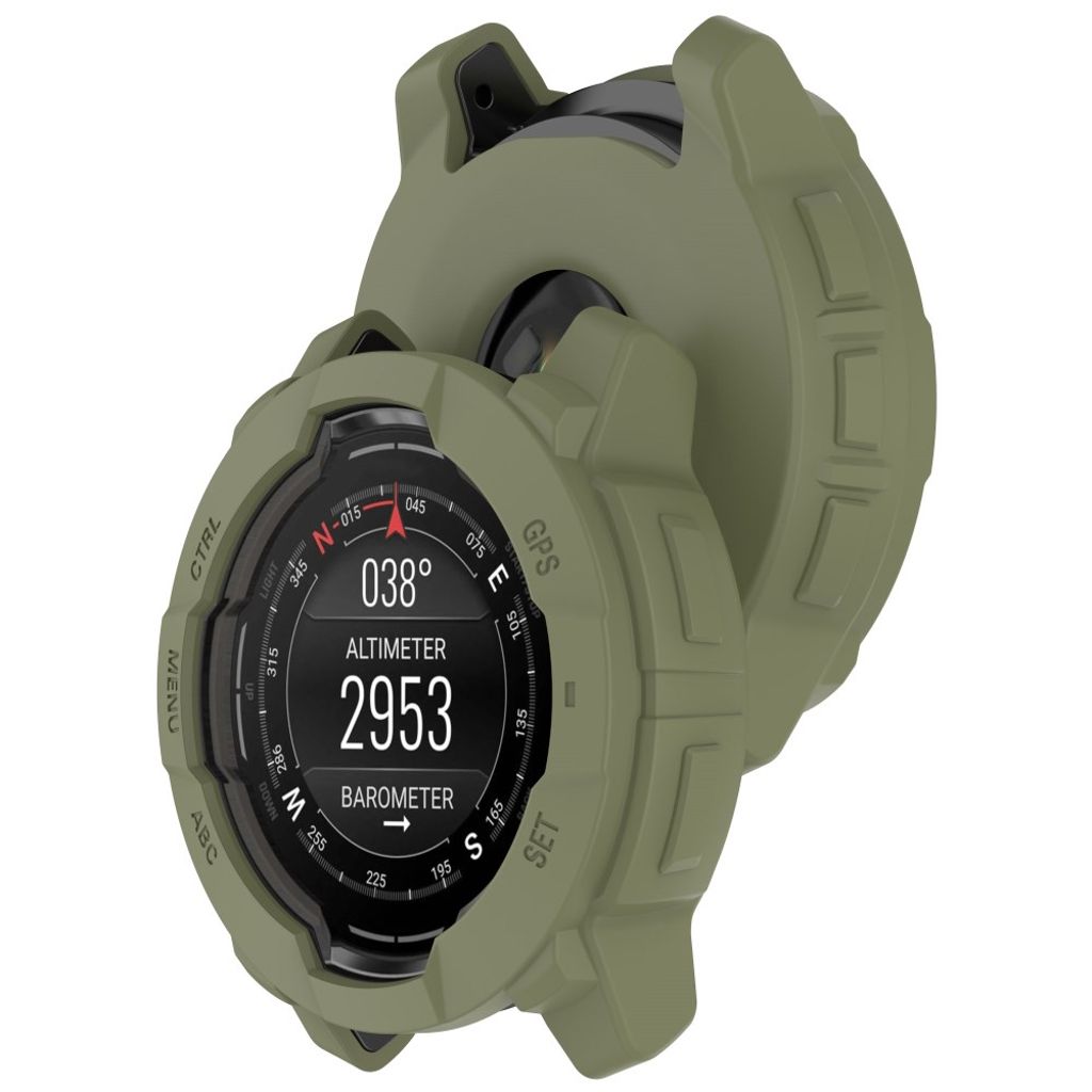 Garmin Instinct 3 AMOLED 50mm etc. Case in Silicone - Green