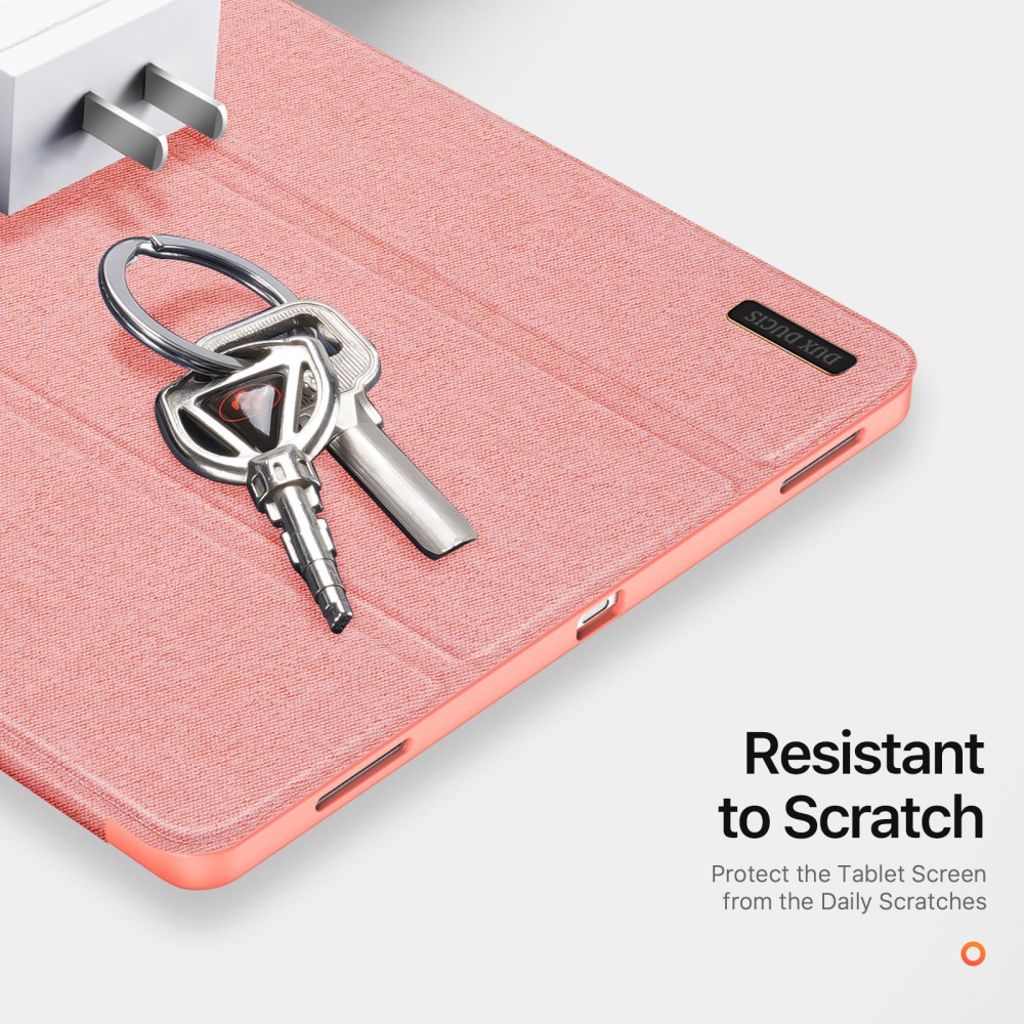 DUX DUCIS Tab S11 Ultra etui tri-fold stativ i PU-lær – Rosa