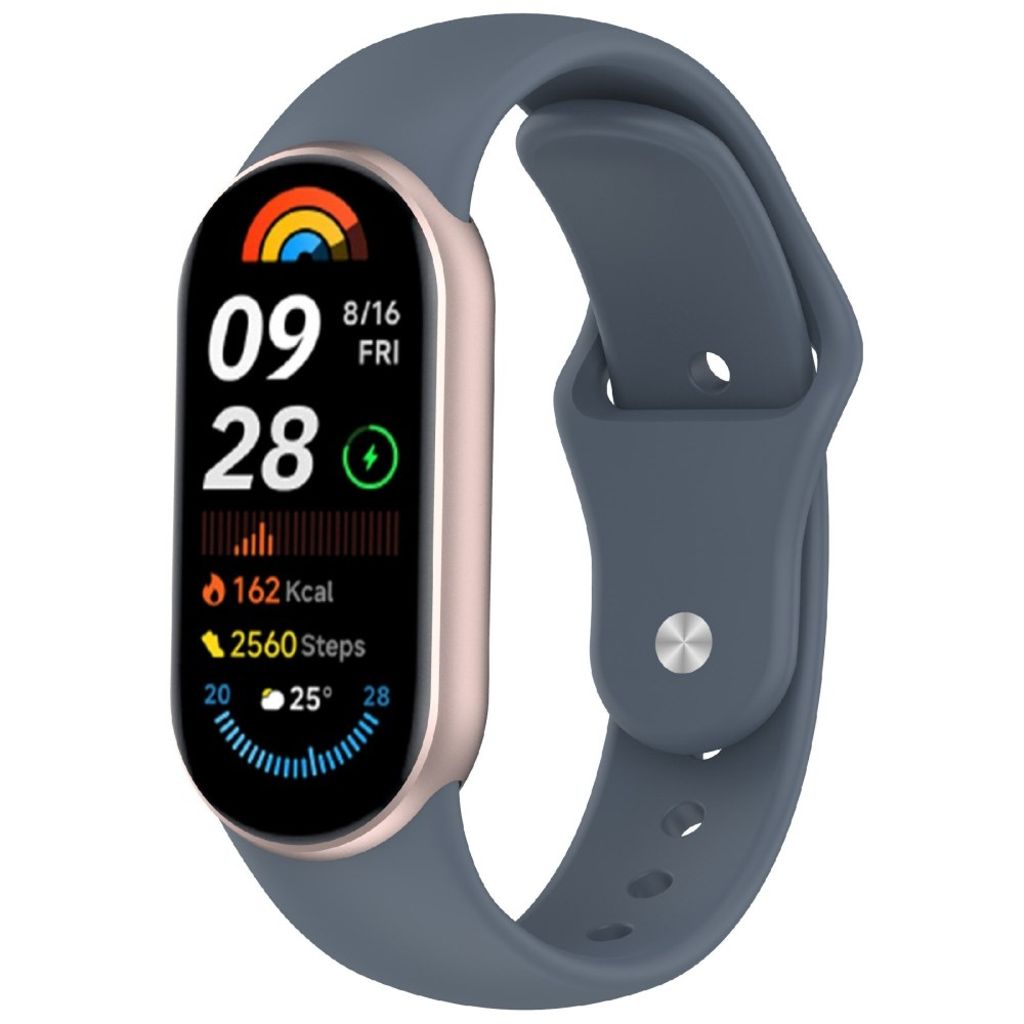 Xiaomi Smart Band 10/9/8 Kellonranneke Silikoni – Sininen