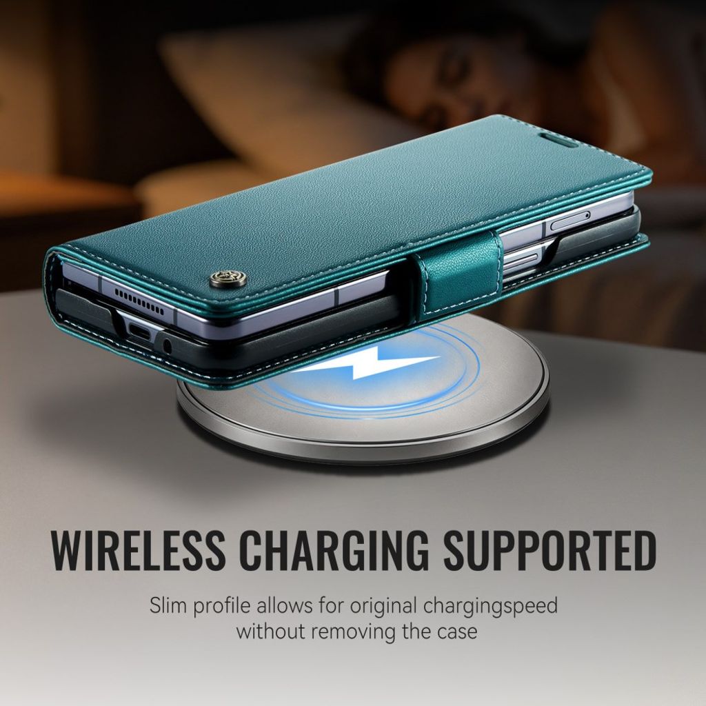CASEME Samsung Galaxy Z Fold8 Ultra Flip Cover med RFID blokering - Grøn