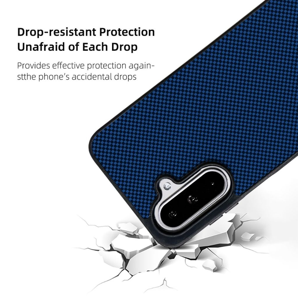 Samsung Galaxy A27 EYCASE Kevlar Series MagSafe-kompatibel Deksel – Mørkblå