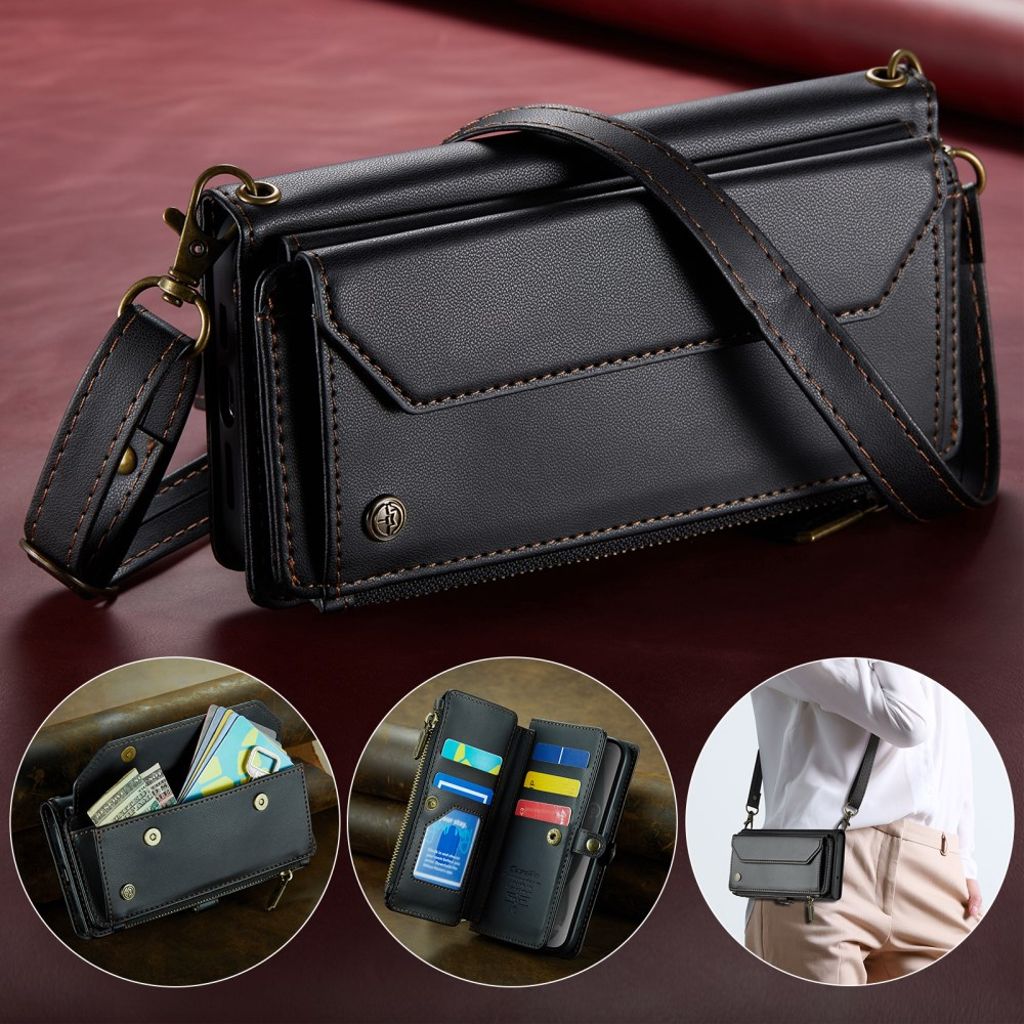 CASEME iPhone 15 Wallet Cover - Black