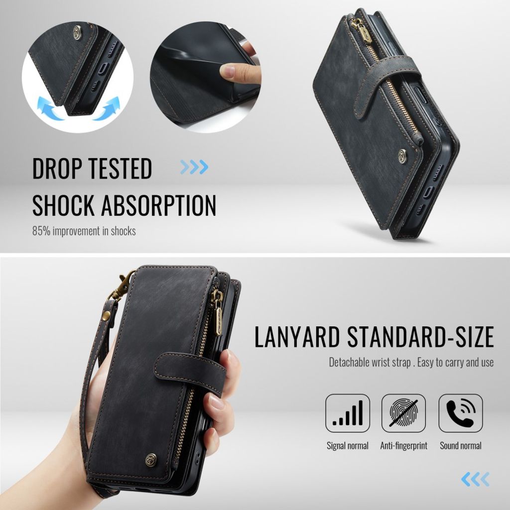 CASEME iPhone 17 Pro Max Etui med Stativ - Svart