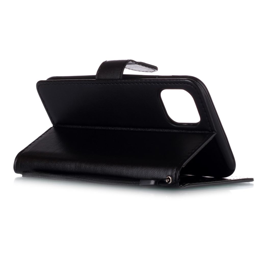 iPhone 11 Pungetui med Bærestrop - Sort